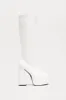 Camden Platform Boots - White sold by Fashion Nova