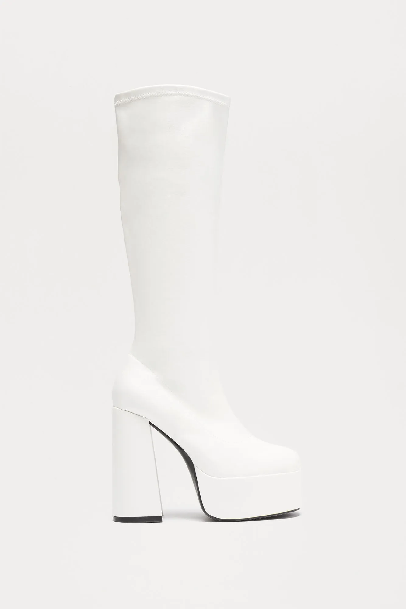 Camden Platform Boots - White sold by Fashion Nova