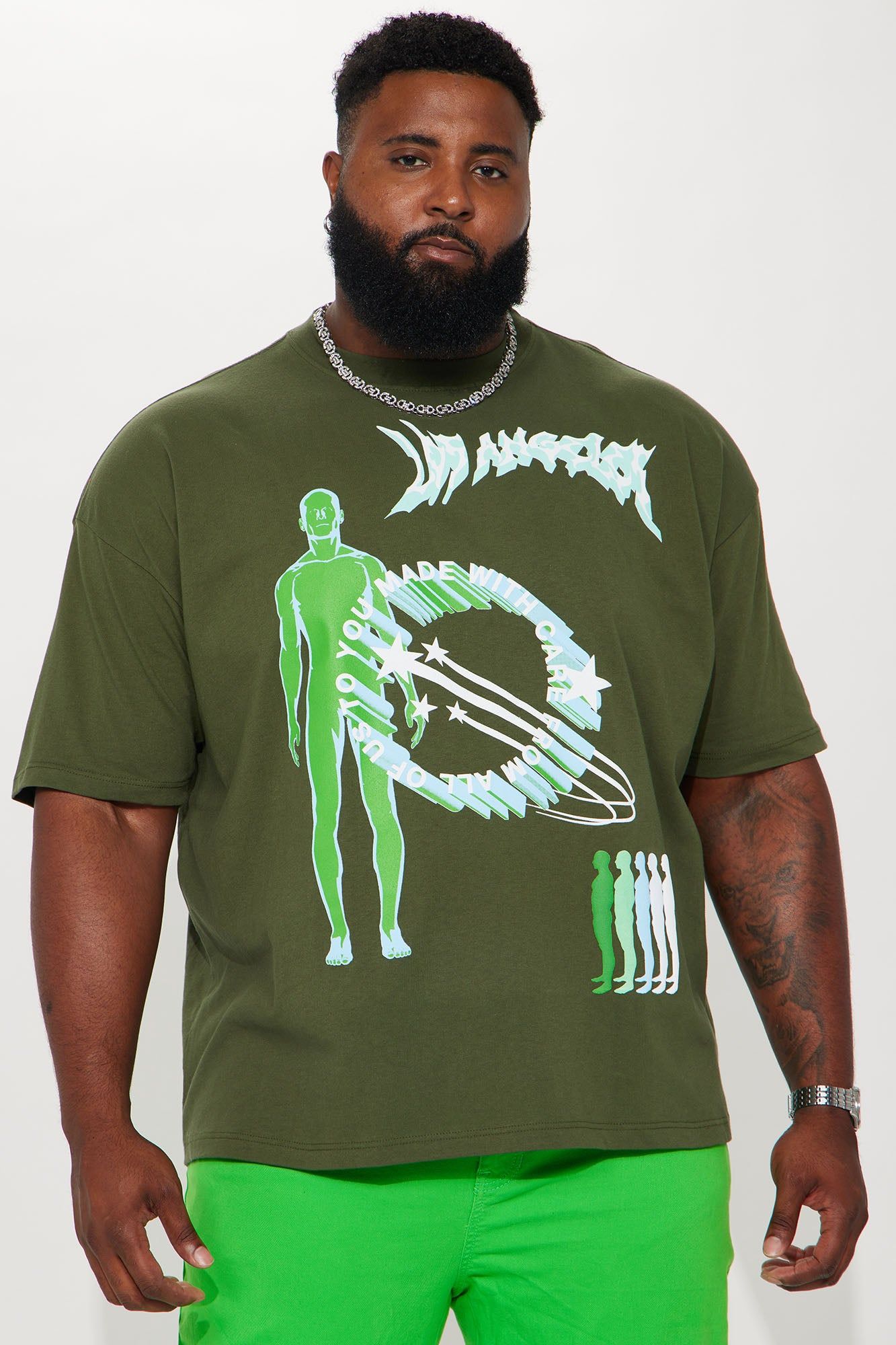 Los Angeles Made Short Sleeve Tee - Olive sold by Fashion Nova product image thumbnail 2