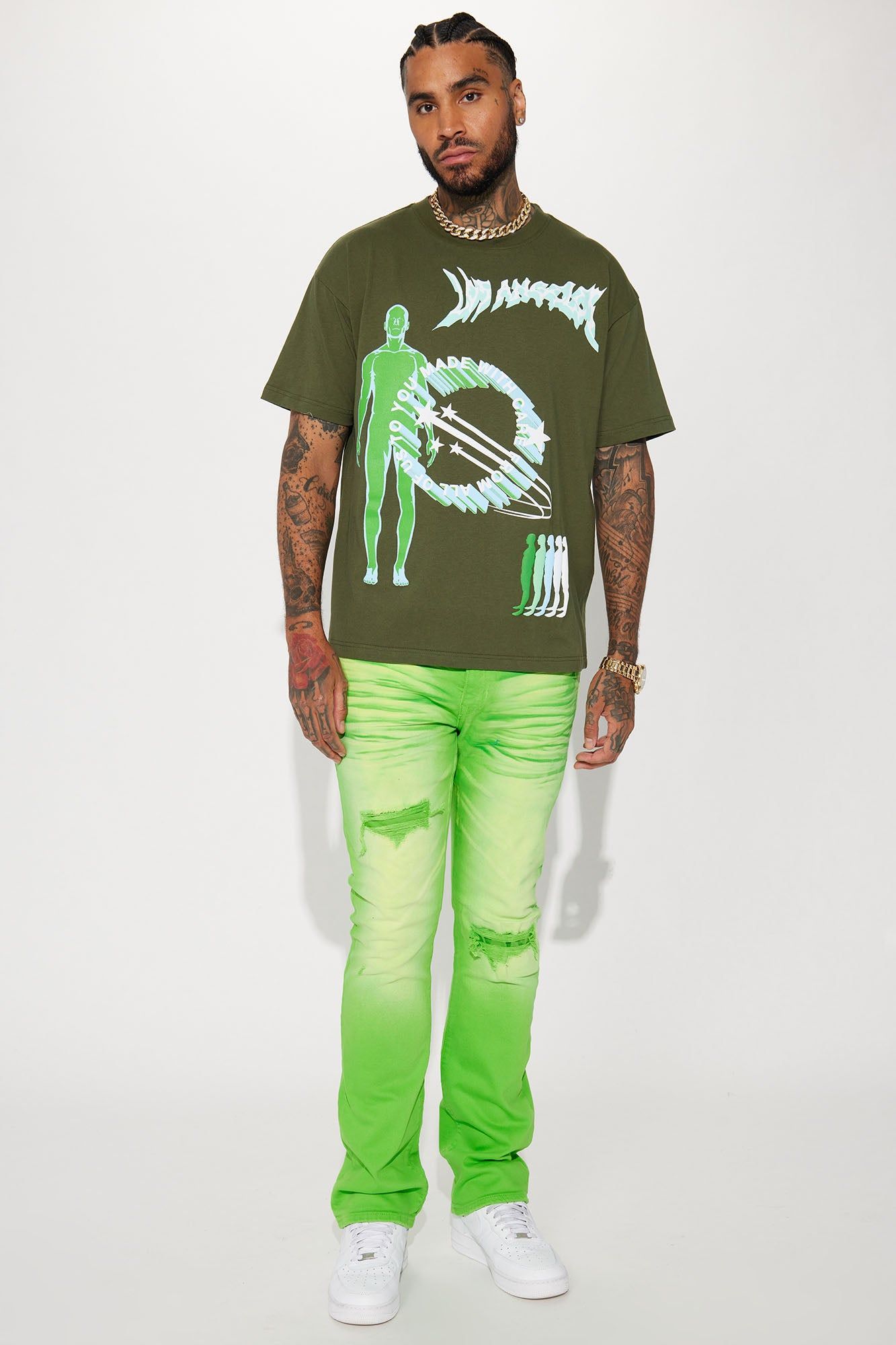 Los Angeles Made Short Sleeve Tee - Olive sold by Fashion Nova product image thumbnail 3