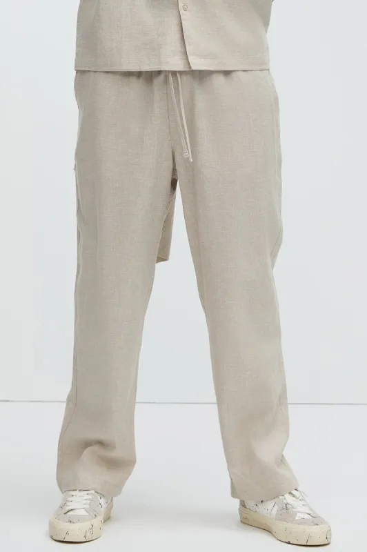 Bahamas Linen Pants - Stone sold by Fashion Nova