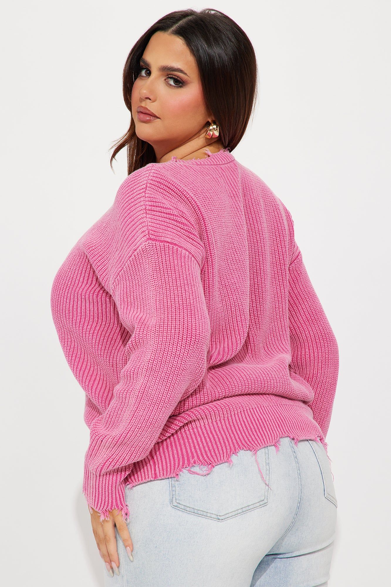 Neli Washed Sweater - Pink sold by Fashion Nova product image thumbnail 6