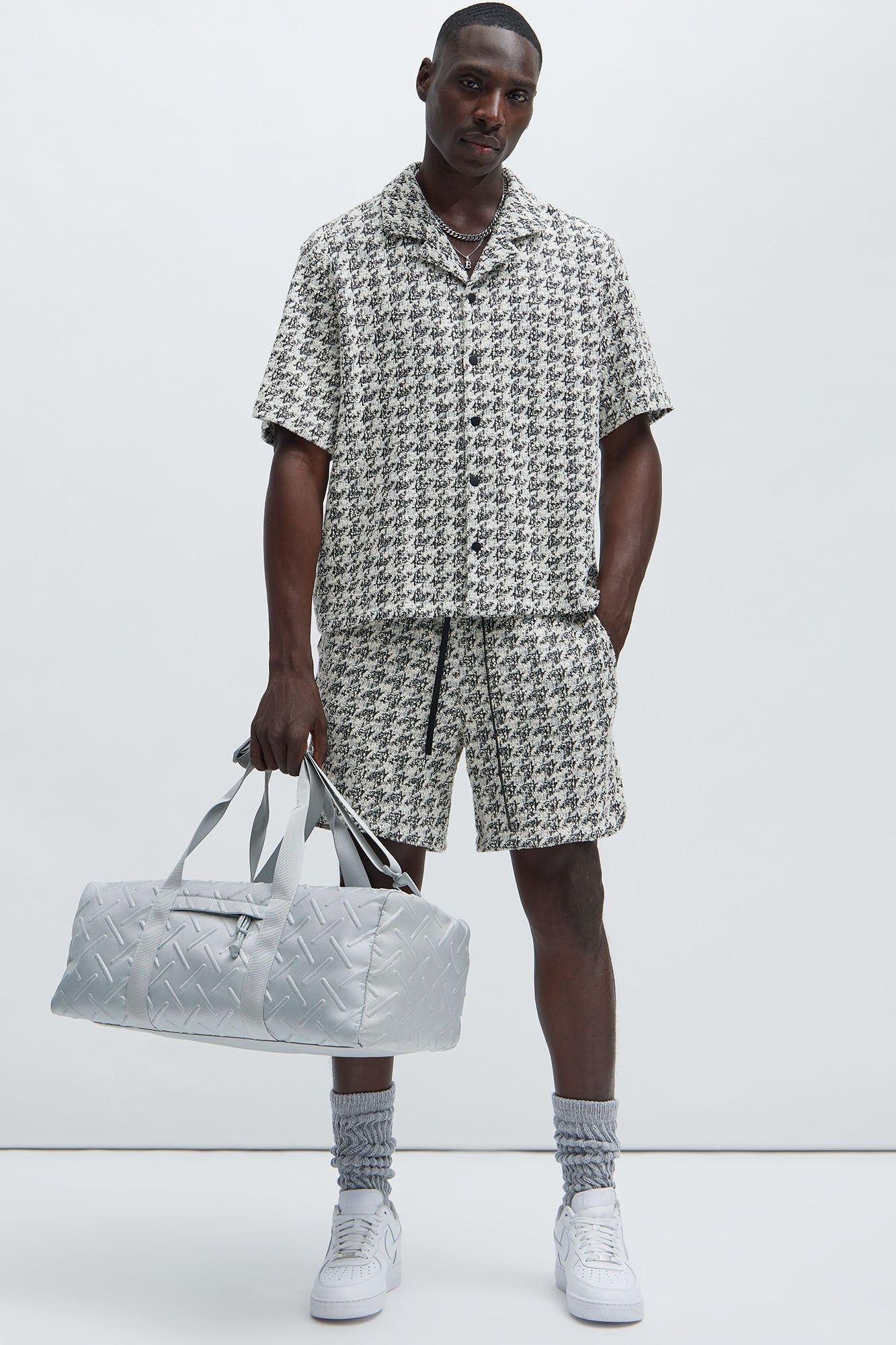 Beck Textured Shirt - Black/White sold by Fashion Nova product image thumbnail 2