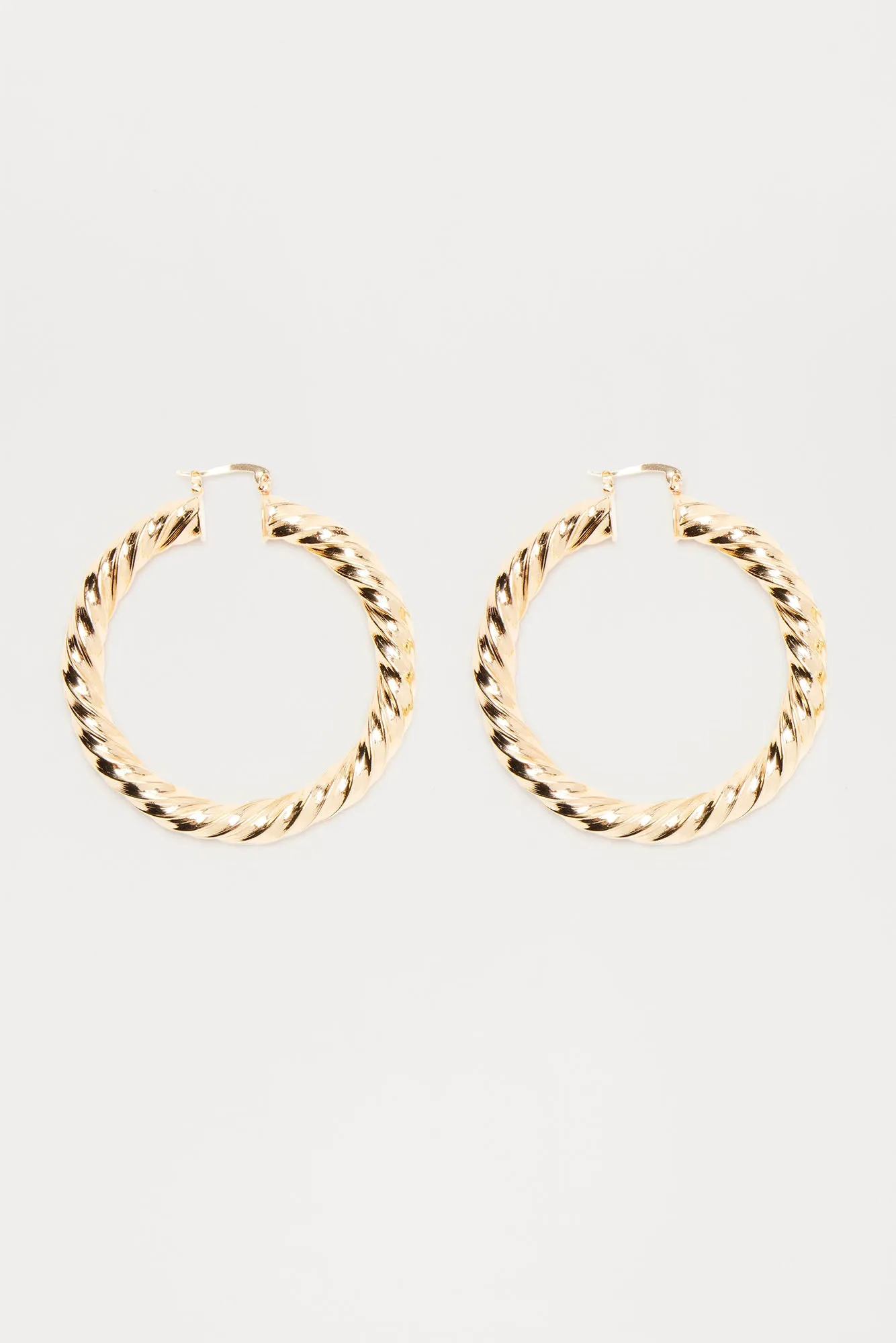 Born A Baddie Hoop Earrings - Gold sold by Fashion Nova