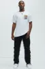 Got Me Distressed Cargo Straight Pants - Black sold by Fashion Nova