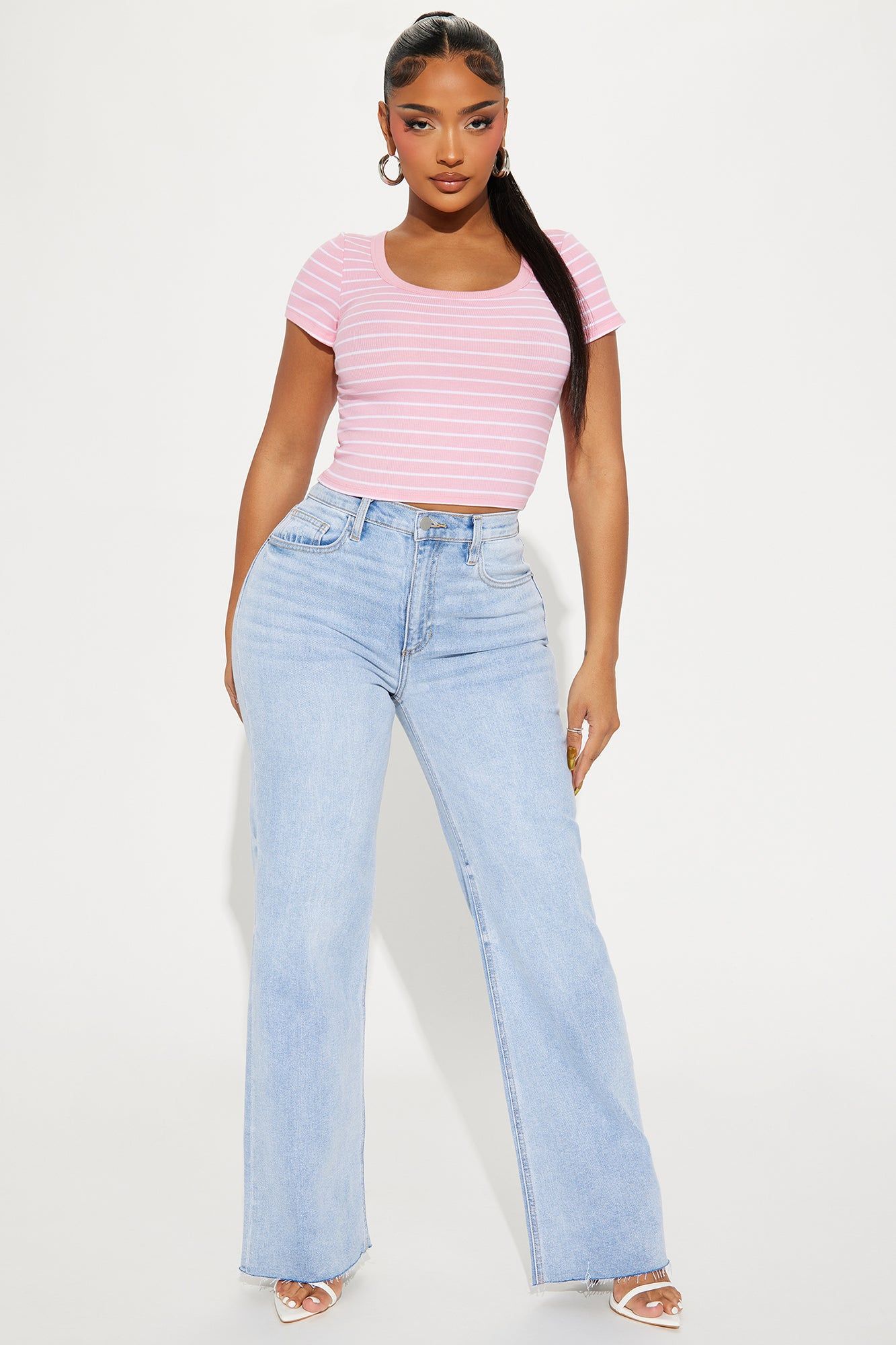Josie Striped Top - Pink/combo sold by Fashion Nova product image thumbnail 2