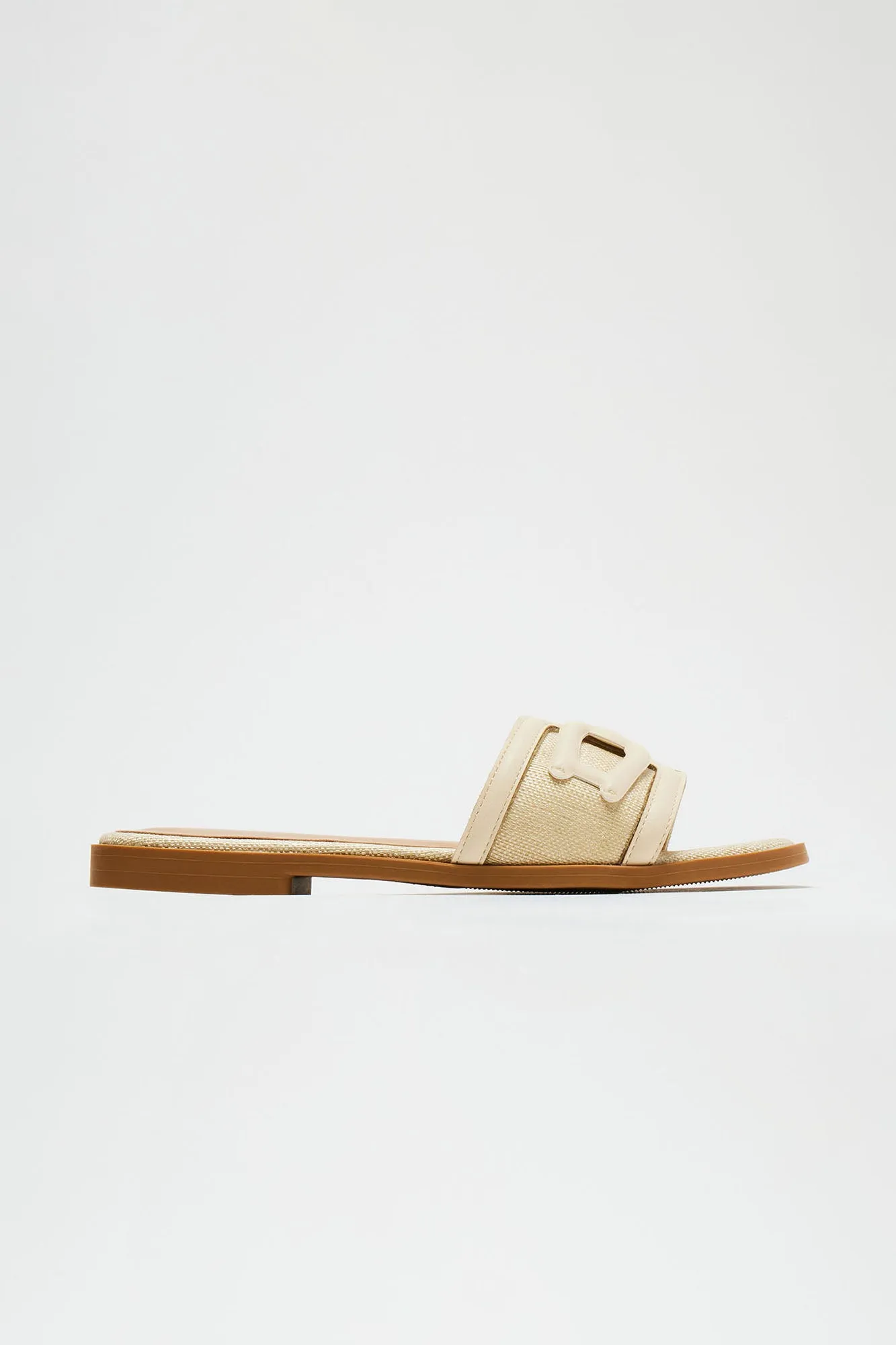 Moment Of Truth Flat Sandals - Natural/Combo sold by Fashion Nova product image thumbnail 5
