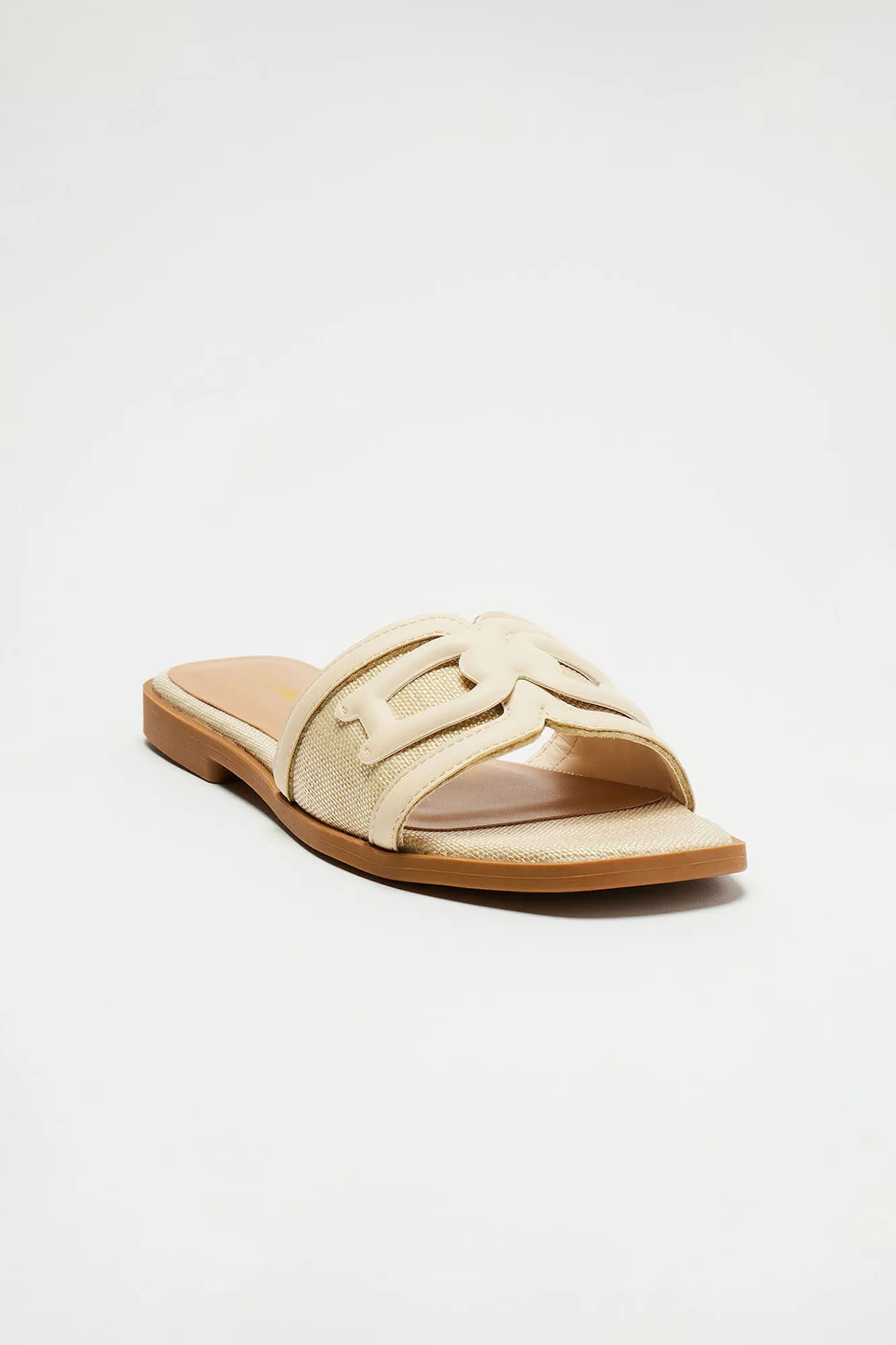 Moment Of Truth Flat Sandals - Natural/Combo sold by Fashion Nova product image thumbnail 3