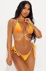 Alessa Shell Ombre 2 Piece Bikini - Orange/combo sold by Fashion Nova