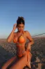 Alessa Shell Ombre 2 Piece Bikini - Orange/combo sold by Fashion Nova