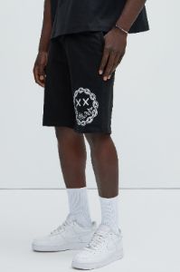 Killer Smile Sweatshorts - Black sold by Fashion Nova