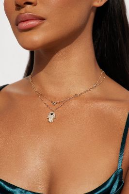 Peace And Kindness Necklace - Gold sold by Fashion Nova