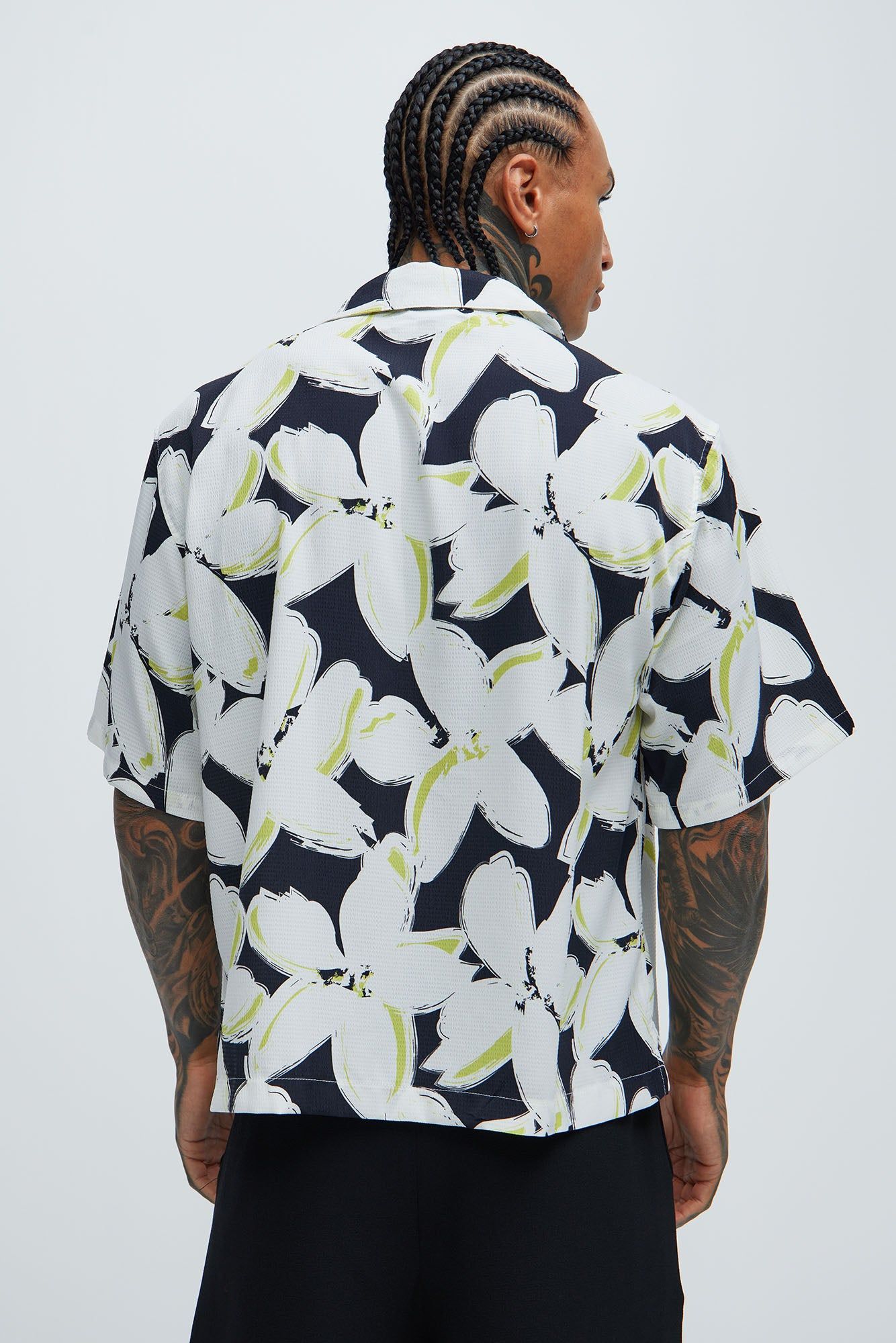 Hartwell Textured Shirt - White/combo sold by Fashion Nova product image thumbnail 3