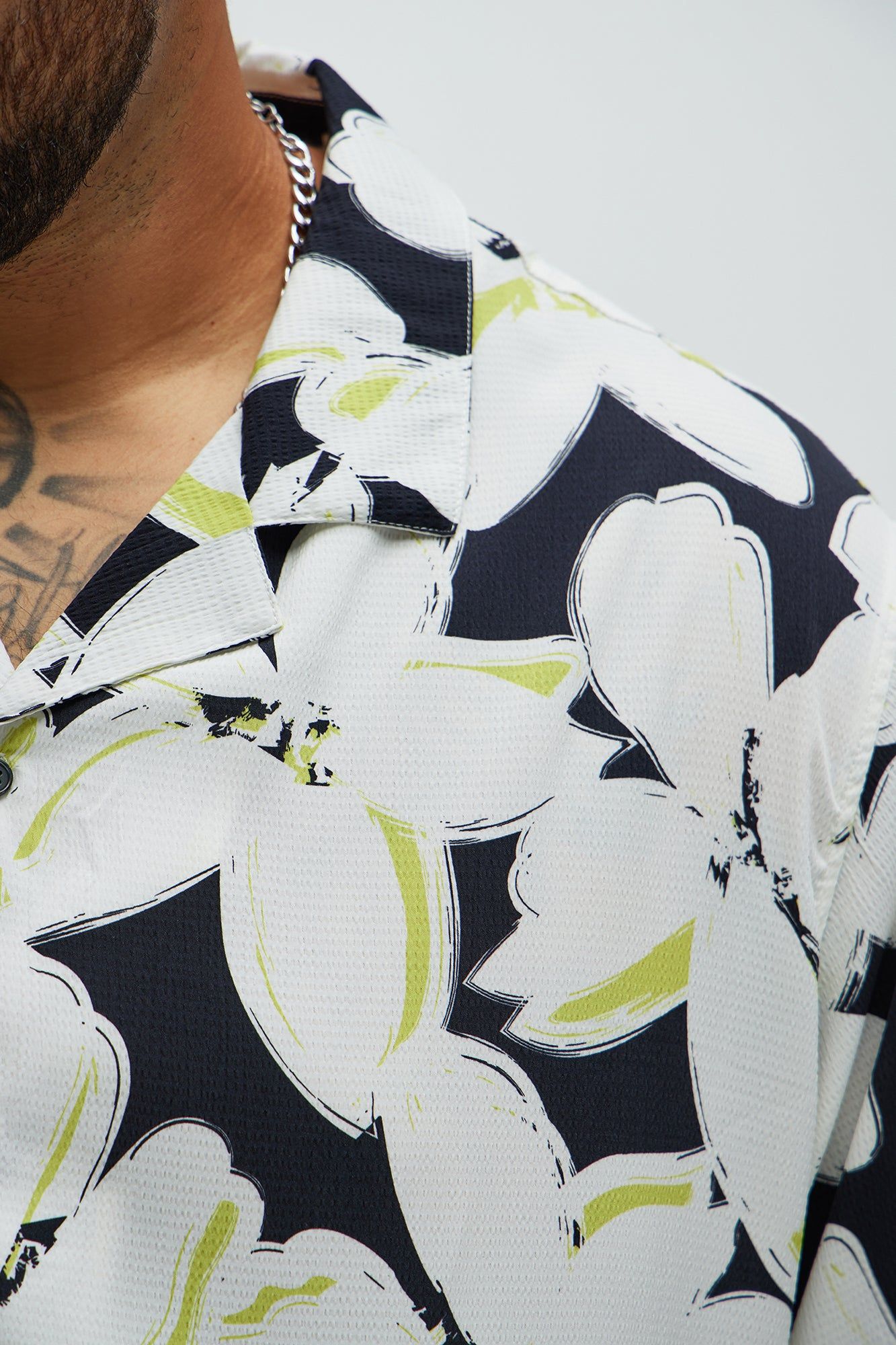 Hartwell Textured Shirt - White/combo sold by Fashion Nova product image thumbnail 4