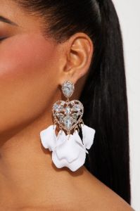 Prettiest Petals Earrings  - White sold by Fashion Nova
