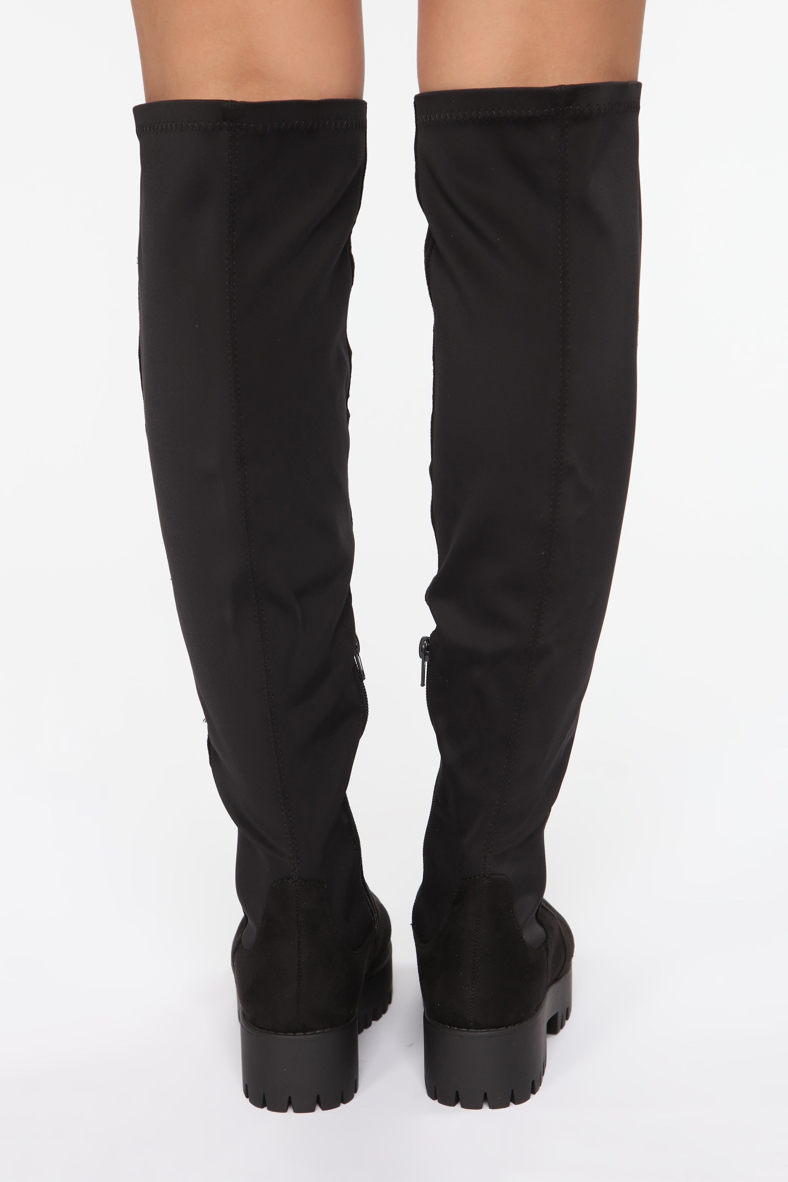 On The Move Flat Boots - Black sold by Fashion Nova product image thumbnail 4