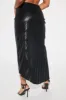 Dinner Date Faux Leather Midi Skirt - Black sold by Fashion Nova