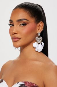 Prettiest Petals Earrings  - White sold by Fashion Nova