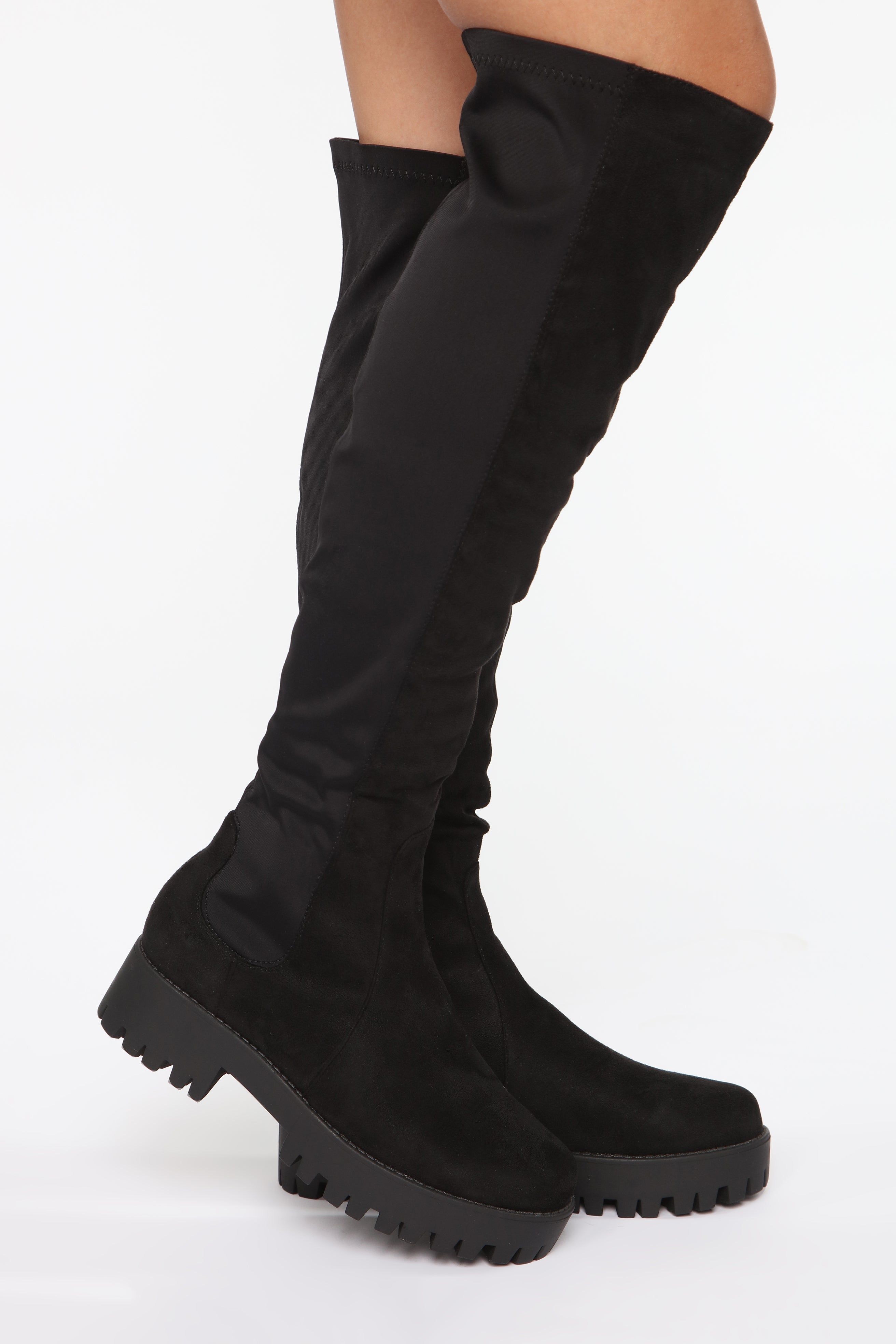 On The Move Flat Boots - Black sold by Fashion Nova product image thumbnail 3