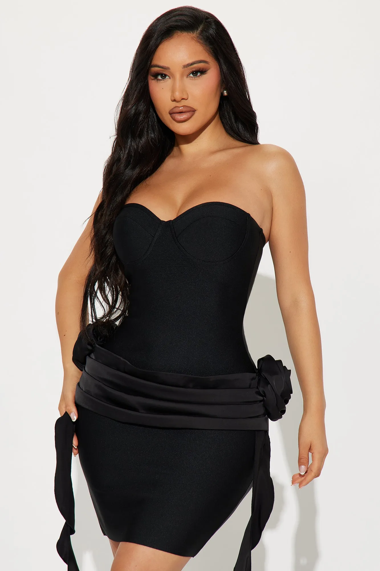 Rosalina Bandage Mini Dress - Black sold by Fashion Nova product image thumbnail 2
