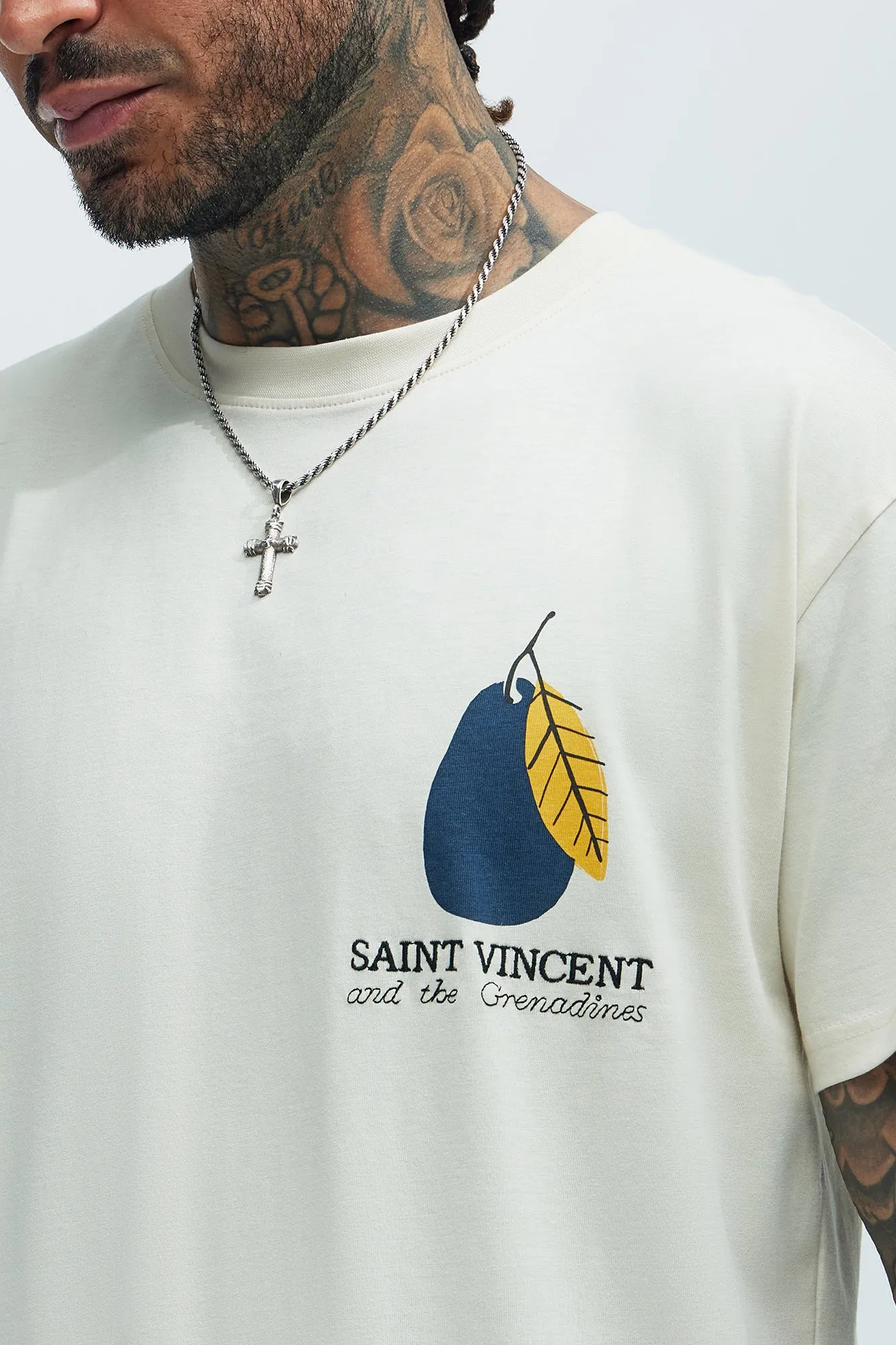Saint Vincent And The Grenadines Short Sleeve Tee - Cream sold by Fashion Nova product image thumbnail 3