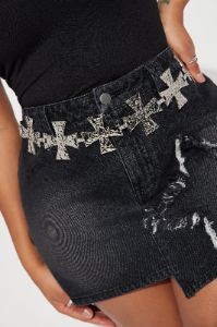 Have Faith Chain Belt - Silver sold by Fashion Nova