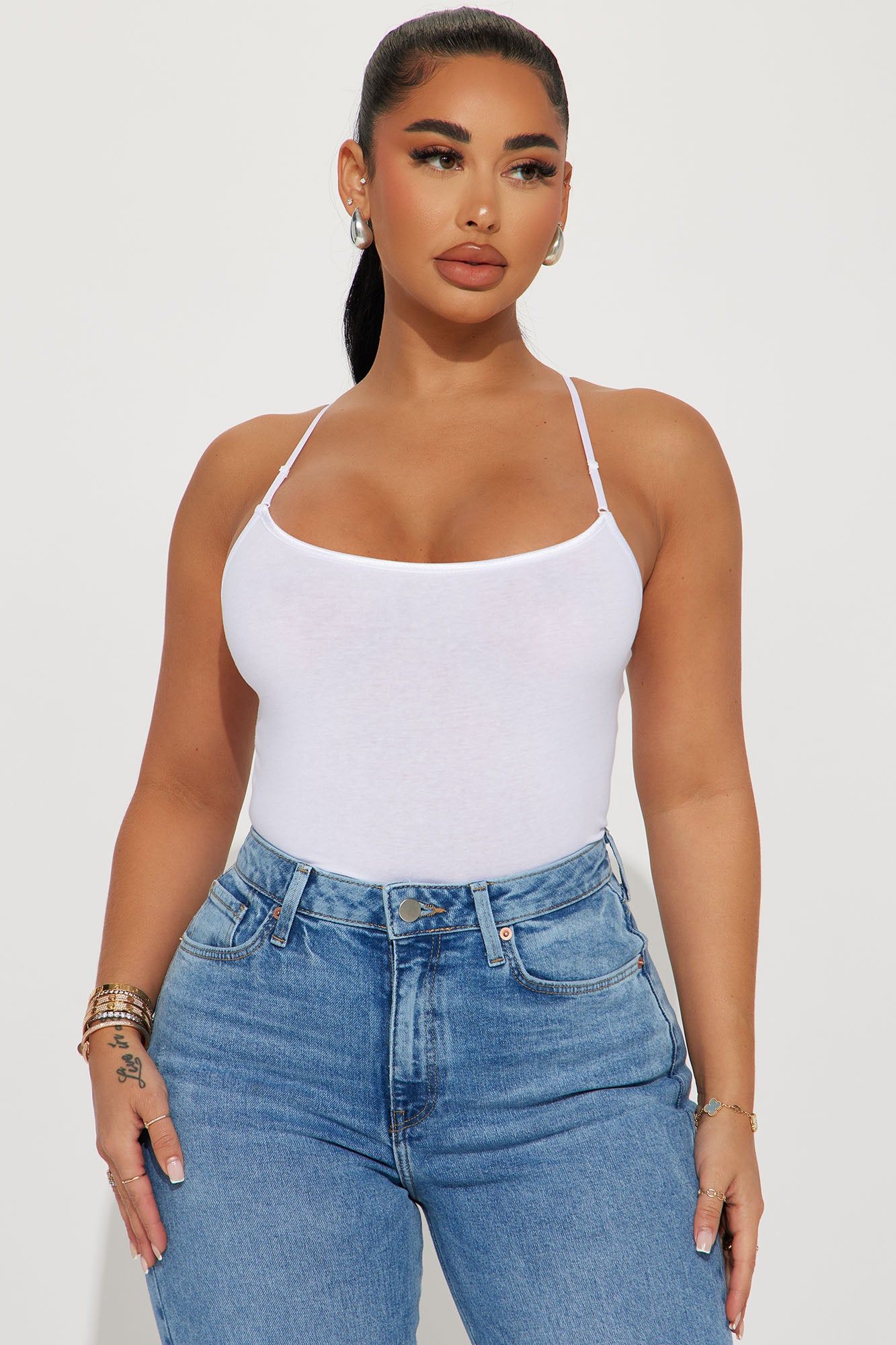 Sara Cami Top - White sold by Fashion Nova