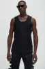 Kalel Textured Tank Top - Black sold by Fashion Nova