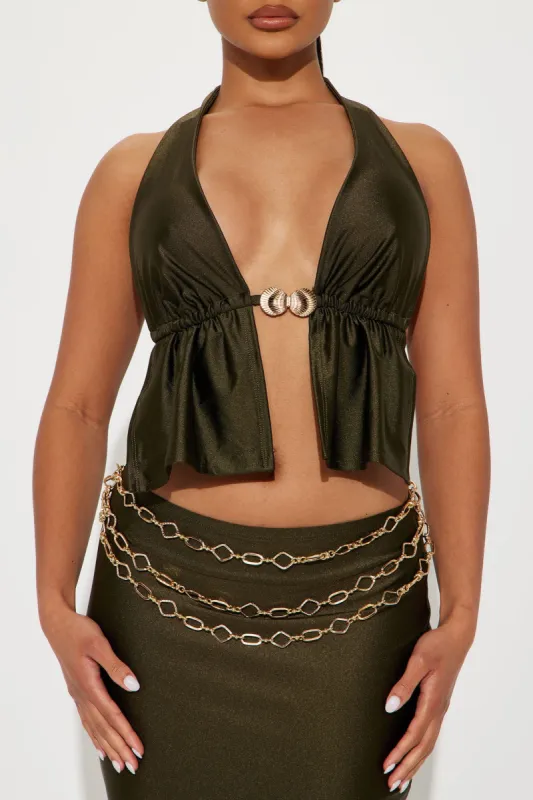 Bahama Islands Chain Belt - Gold sold by Fashion Nova