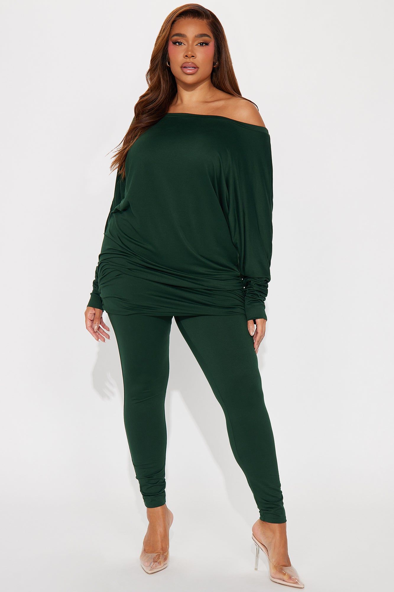 Camila Off Shoulder Legging Set - Hunter sold by Fashion Nova product image thumbnail 4