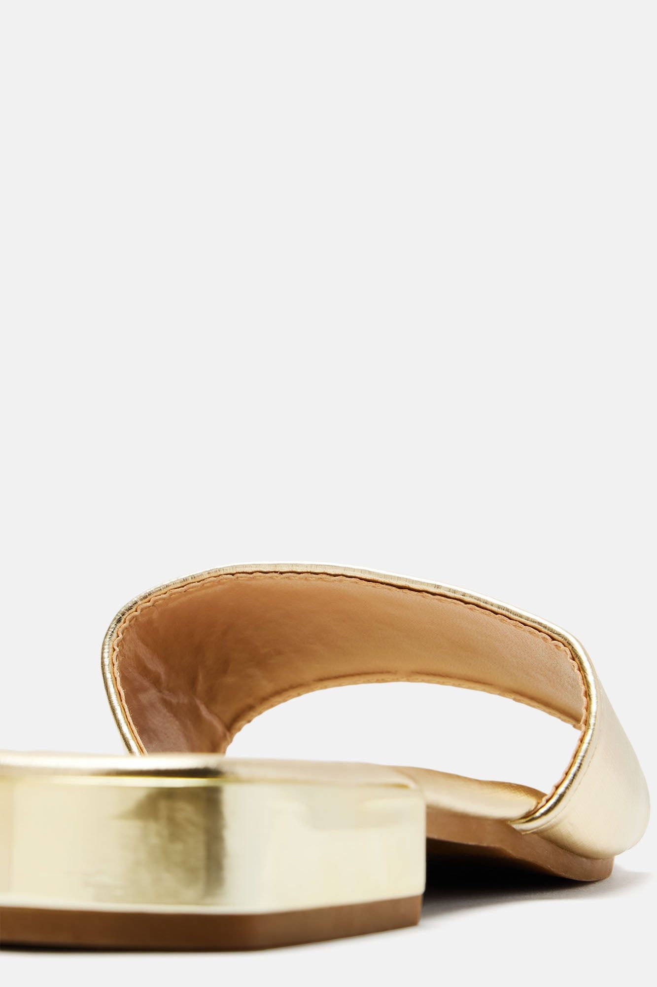 Weekend Moment Flat Sandals - Gold sold by Fashion Nova product image thumbnail 5