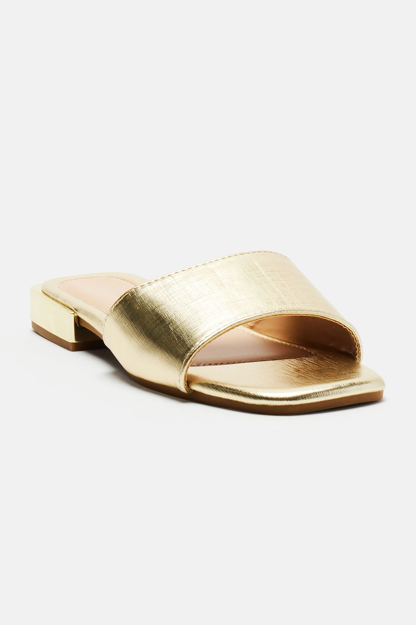 Weekend Moment Flat Sandals - Gold sold by Fashion Nova product image thumbnail 3