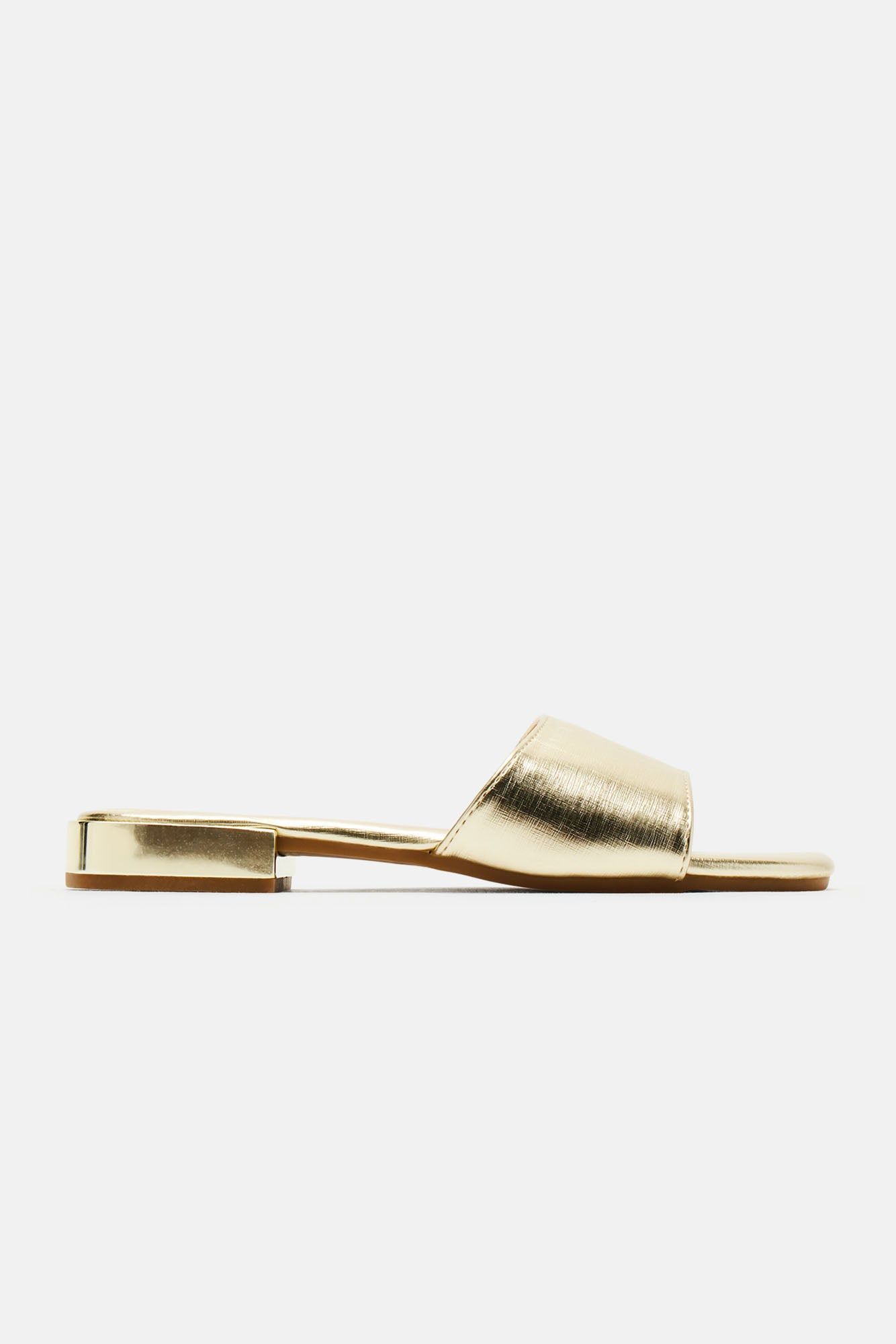 Weekend Moment Flat Sandals - Gold sold by Fashion Nova product image thumbnail 2