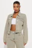 Valerian Jacquard Denim Trucker Jacket - Vintage Wash sold by Fashion Nova