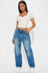 Always A Good Time Straight Leg Jeans - Dark Wash sold by Fashion Nova
