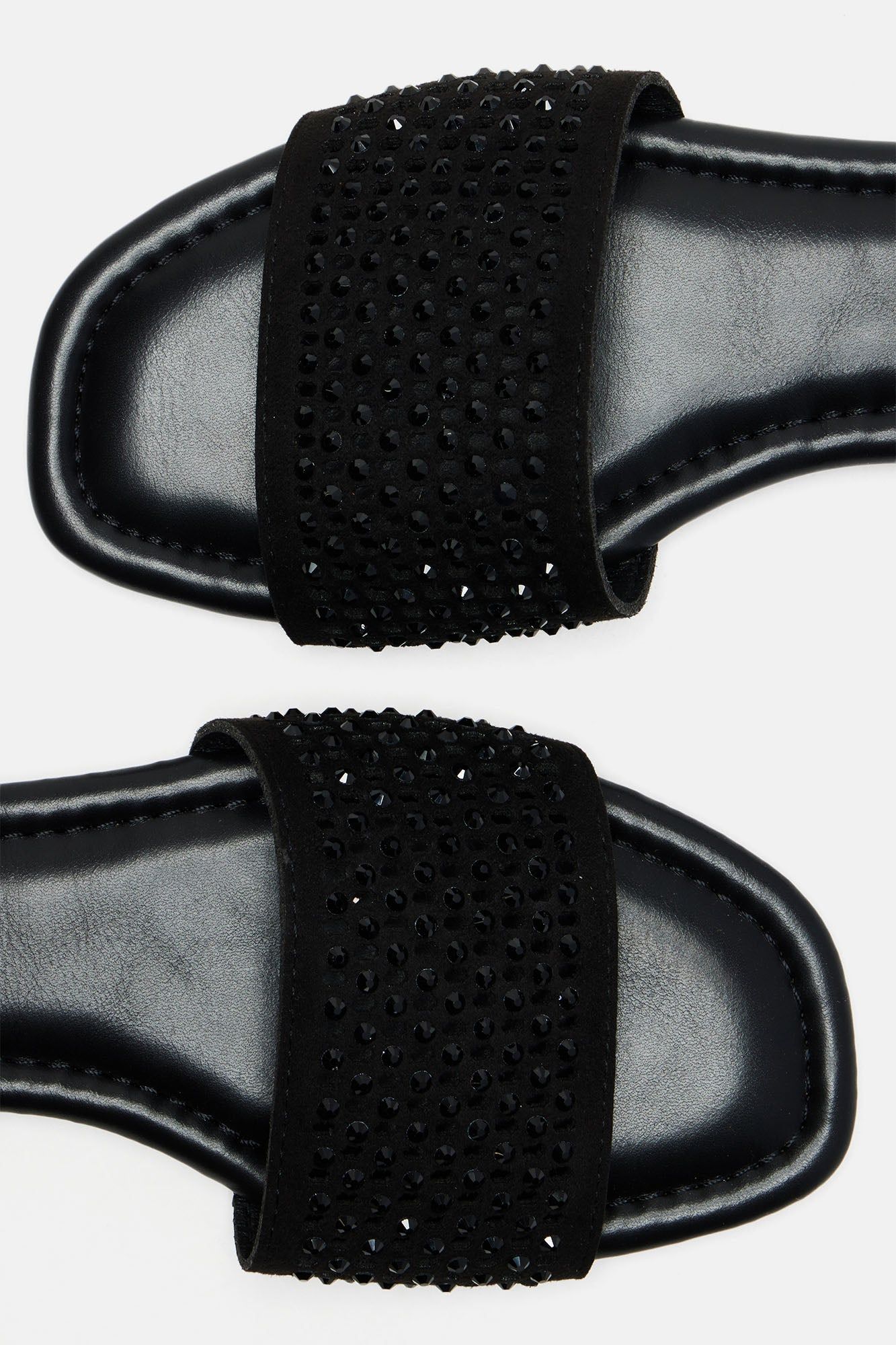 Always Talking Flat Sandals - Black sold by Fashion Nova product image thumbnail 5