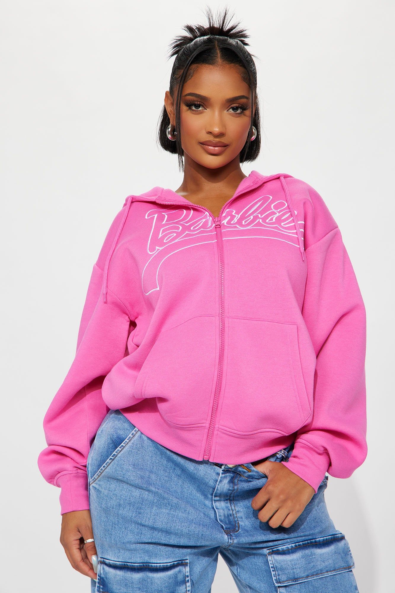 Barbie Girl Hoodie - Hot Pink sold by Fashion Nova