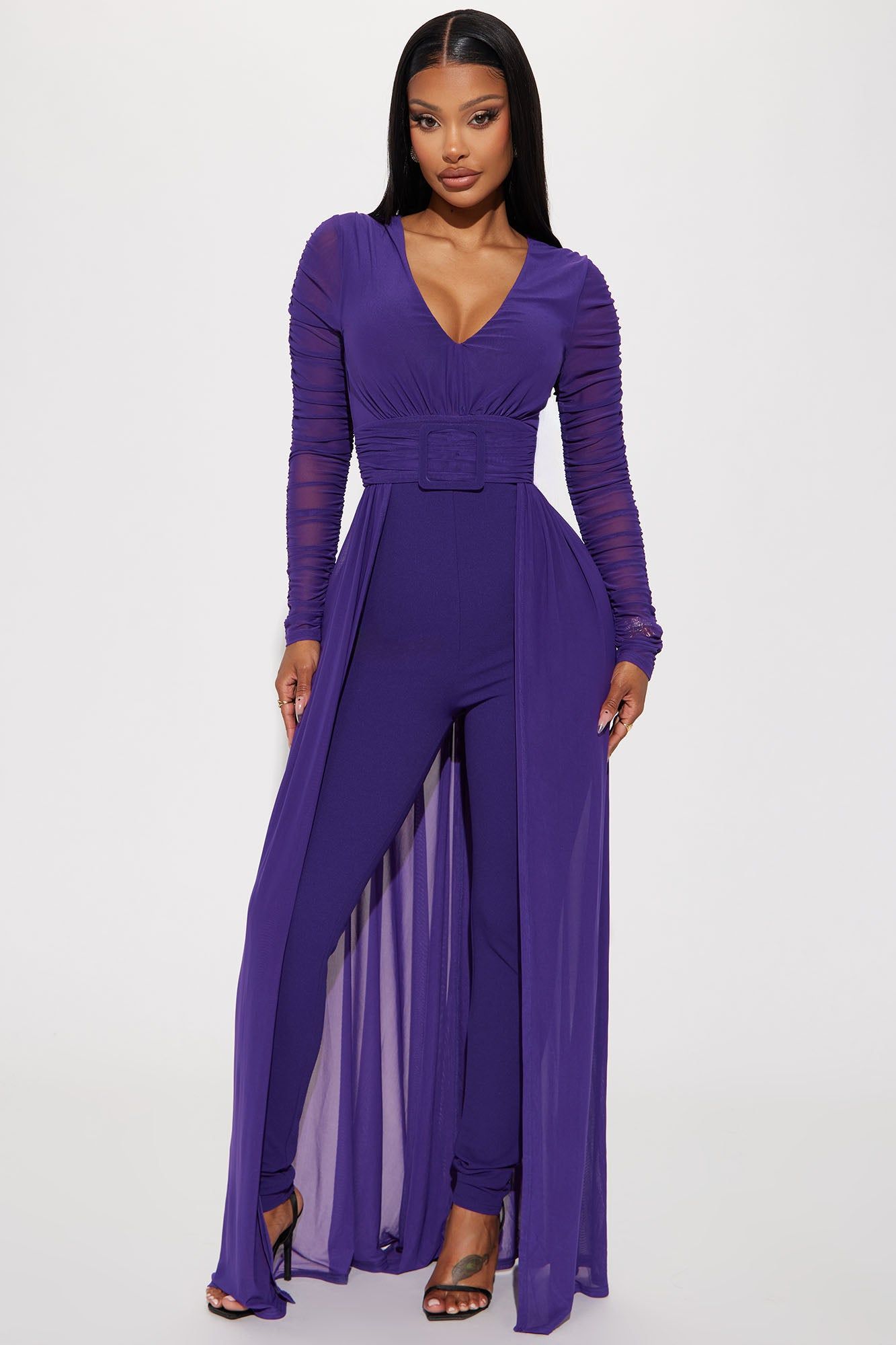 Attention On You Jumpsuit - Purple sold by Fashion Nova