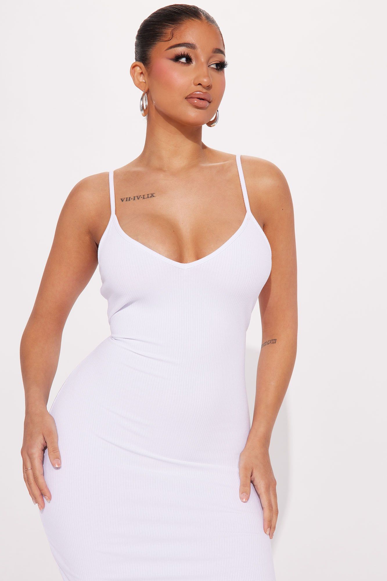 Carisa Ribbed Midi Dress - White sold by Fashion Nova product image thumbnail 2