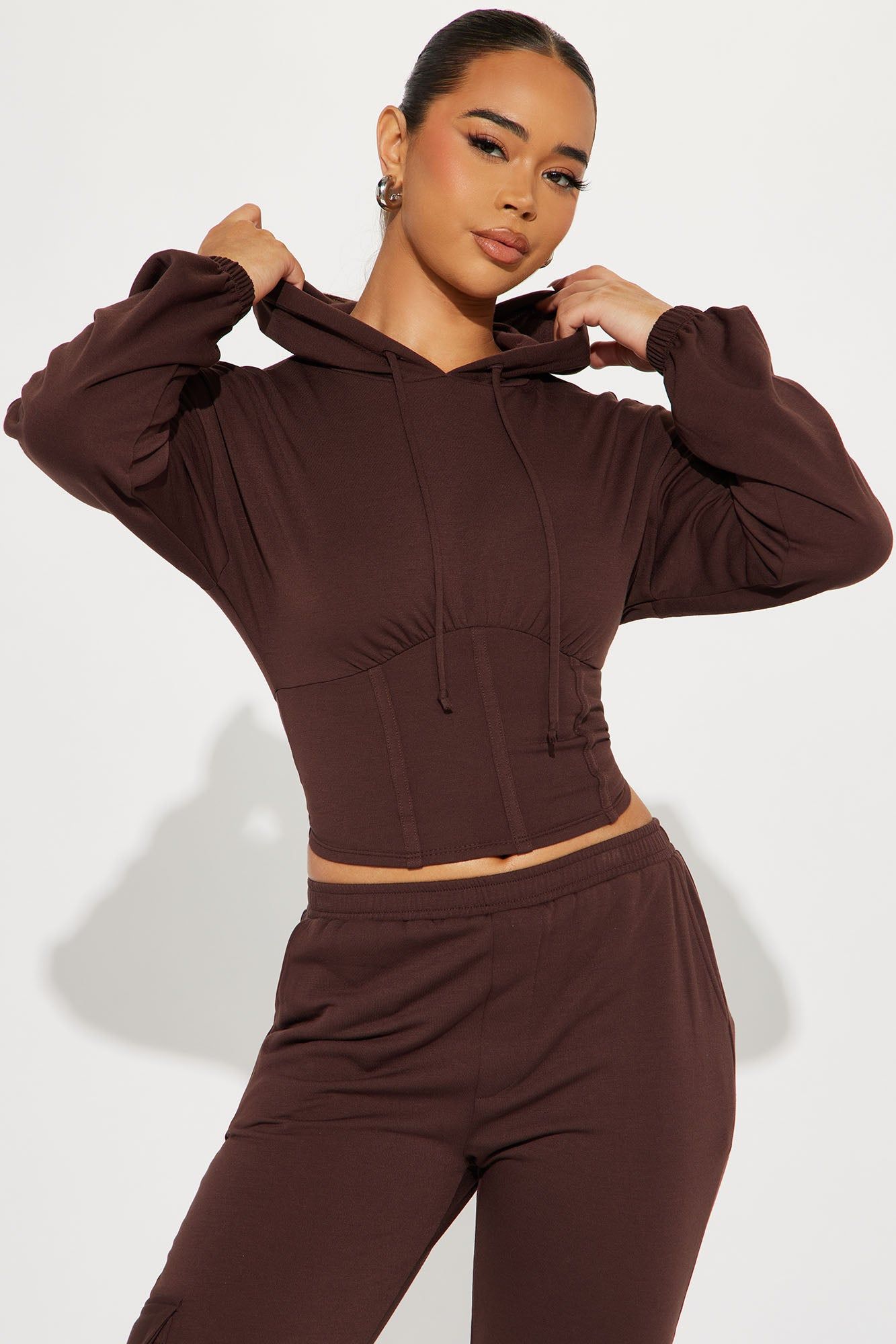 Always Chillin' Jogger Set - Brown sold by Fashion Nova product image thumbnail 2