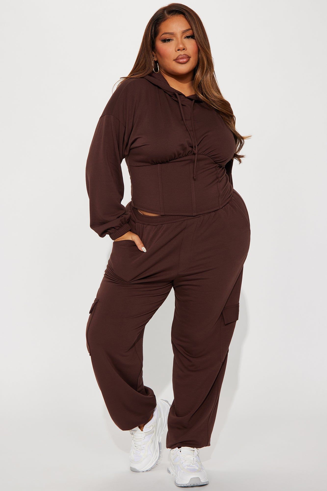 Always Chillin' Jogger Set - Brown sold by Fashion Nova product image thumbnail 4
