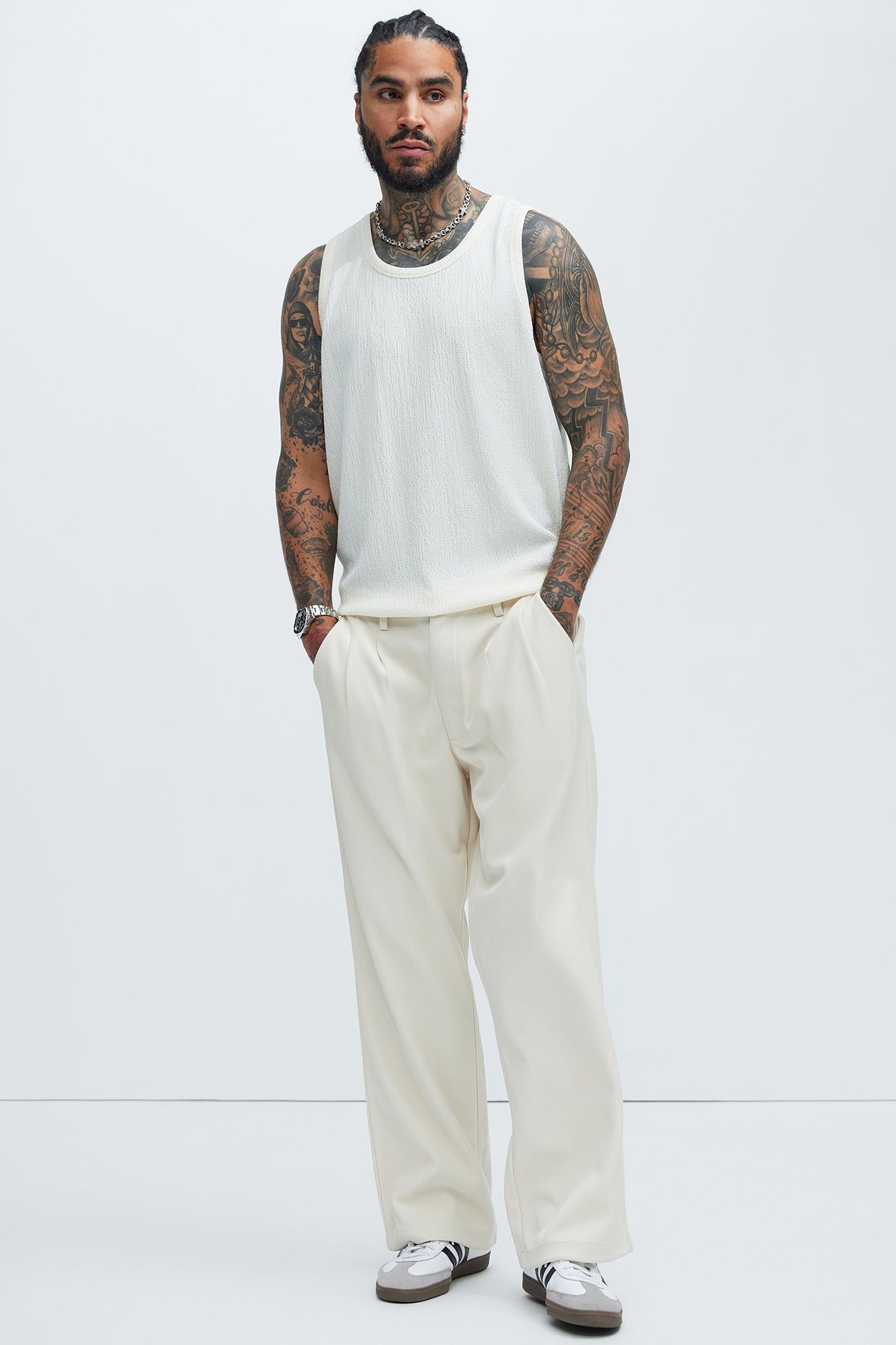 Kerr Textured Tank - Cream sold by Fashion Nova product image thumbnail 2