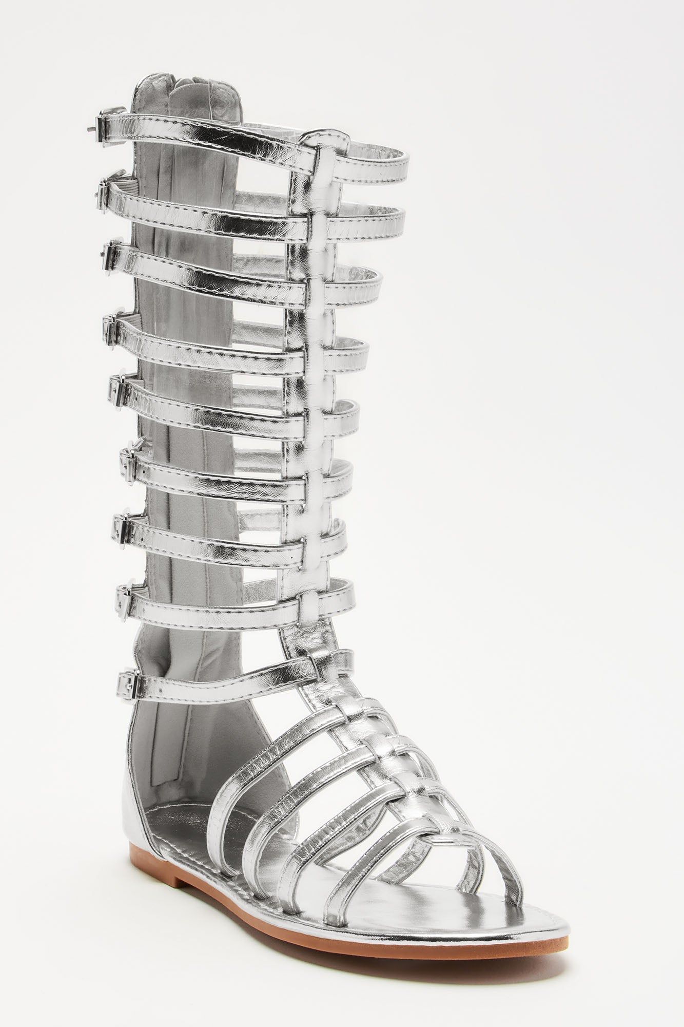 Breaking Free Gladiator Sandals - Silver sold by Fashion Nova product image thumbnail 4