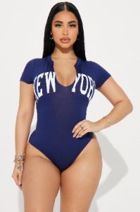 New York Bodysuit - Navy sold by Fashion Nova