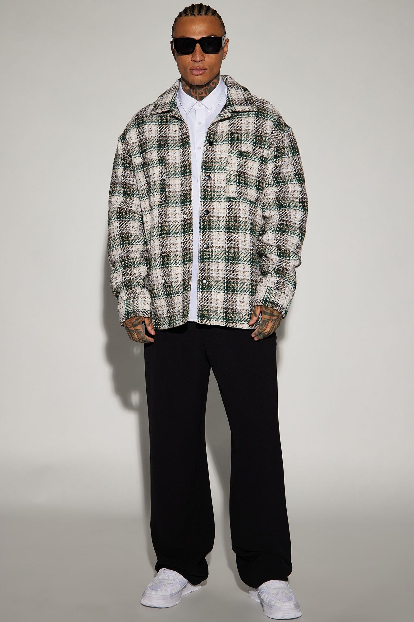 San Juan Textured Quilted Shacket - Cream/combo sold by Fashion Nova product image thumbnail 2