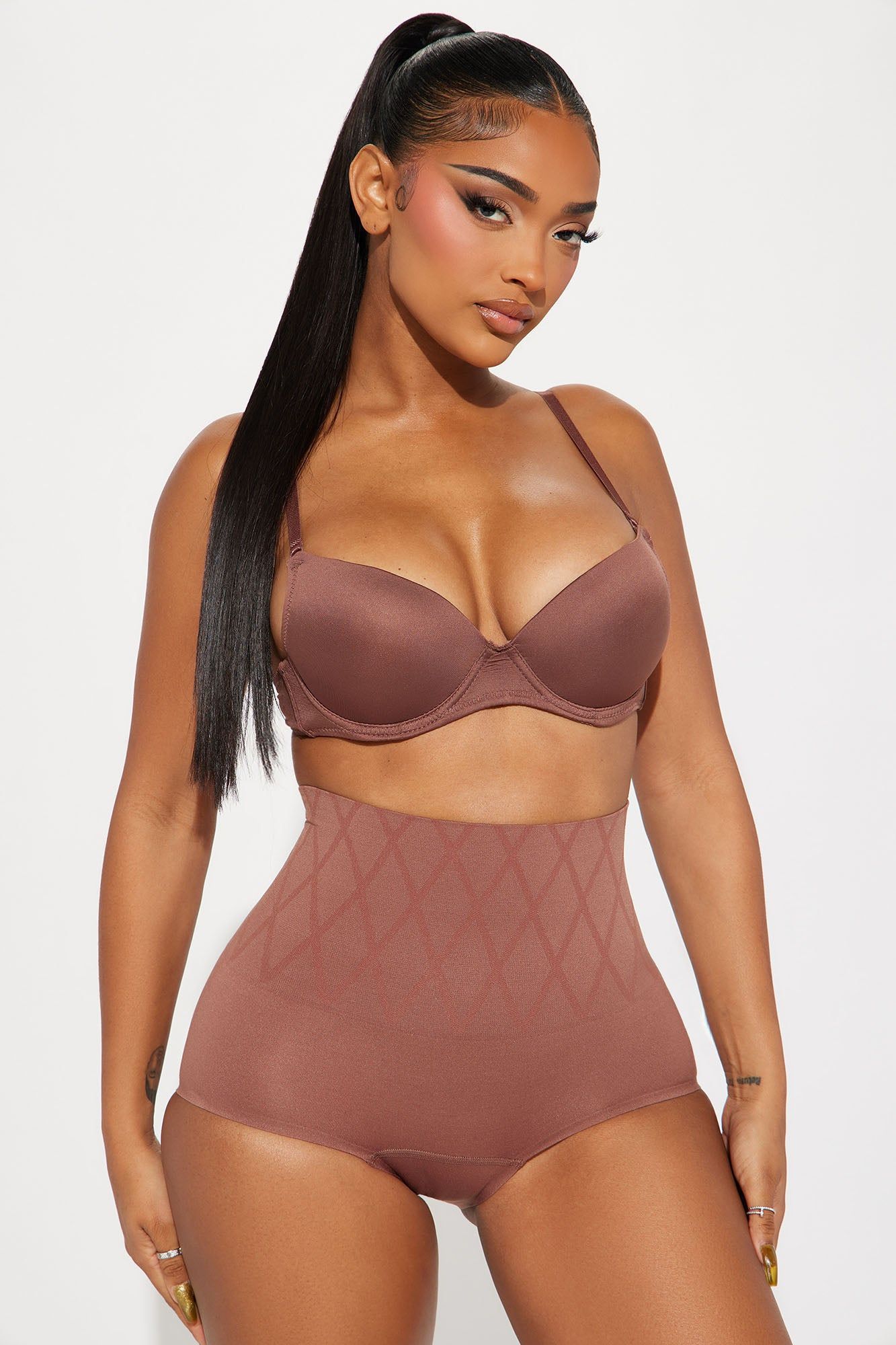 Flaunt Your Curves Compression Shapewear Brief Panty 3 Pack - Mocha/combo sold by Fashion Nova product image thumbnail 2