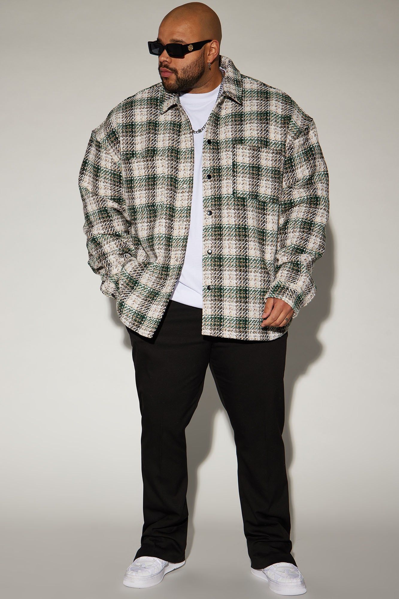 San Juan Textured Quilted Shacket - Cream/combo sold by Fashion Nova product image thumbnail 5