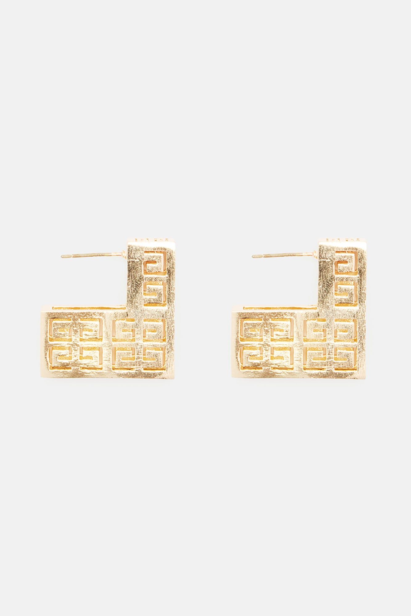 In The Maze Earrings - Gold sold by Fashion Nova product image thumbnail 3