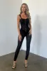 Buy Me A Drink Mesh Jumpsuit - Black sold by Fashion Nova