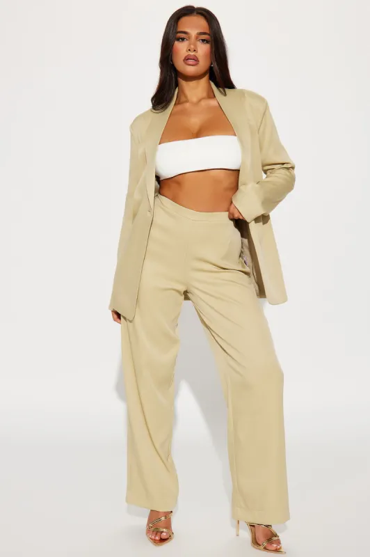Gabrielle Blazer Pant Set - Chartreuse sold by Fashion Nova